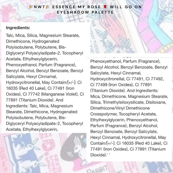 🏷️ rose pink shimmer metallic matte eye shadow palette or 6 with mirror - Picture 14 of 14